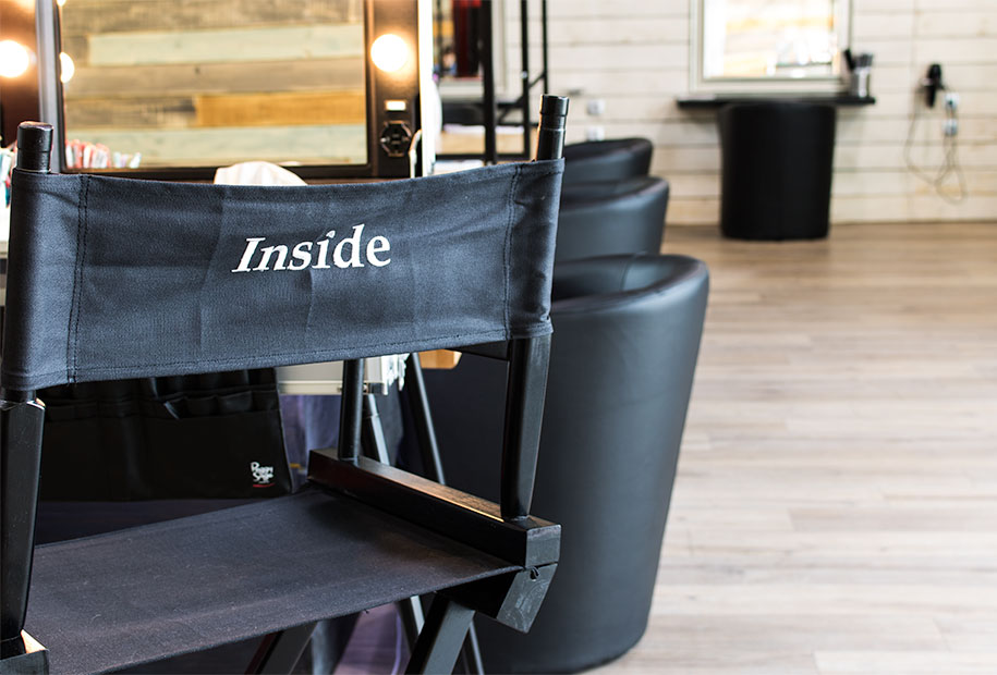 Photo de la chaise du coin make-up du salon Inside de Montlouis-sur-Loire