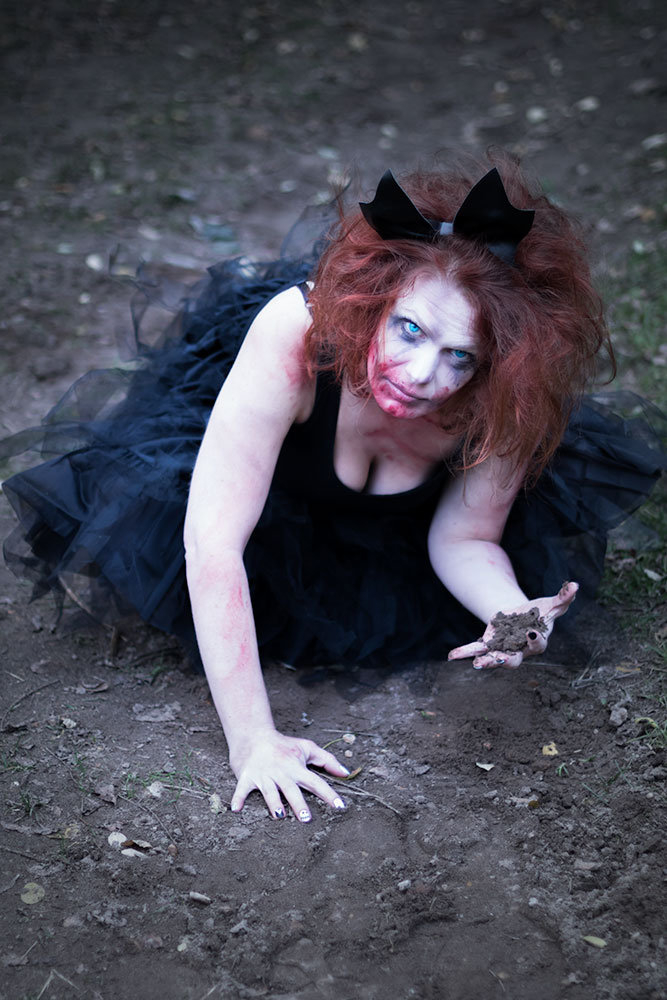 Look de danseuse zombie pour halloween