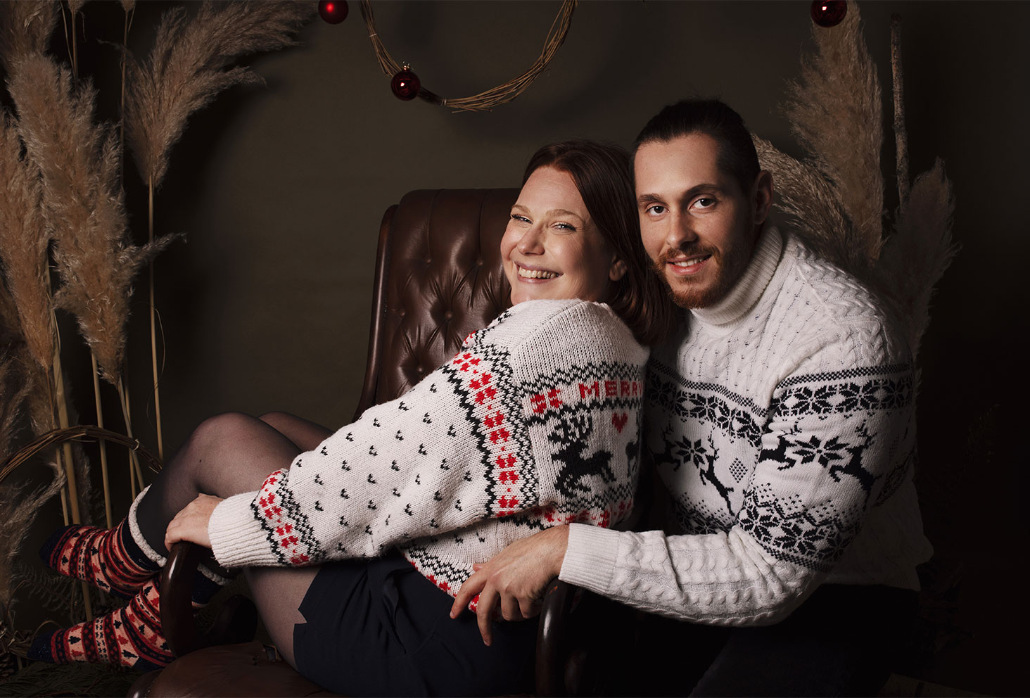 Le bilan 2021 en studio photo en couple pour Noël
